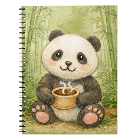 Cute panda notitieboek (Voorkant)