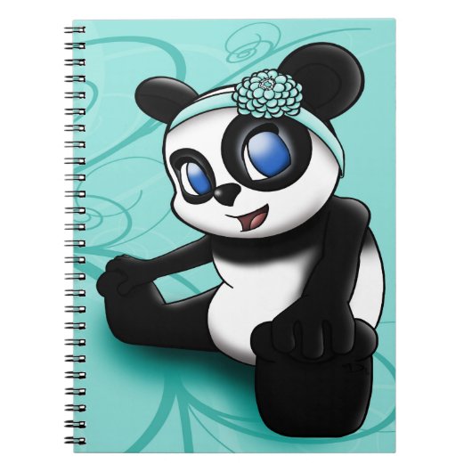 Cute Panda Notitieboek (Voorkant)
