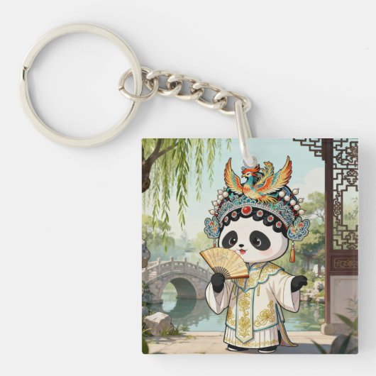 Cute Panda Opera Keychain (voorkant)