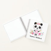 Cute Panda Panda Enfants Artist Sketchbook Carnet (Intérieur)