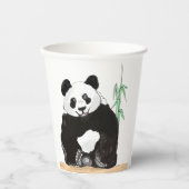 Cute Panda Papieren Bekers (Voorkant)