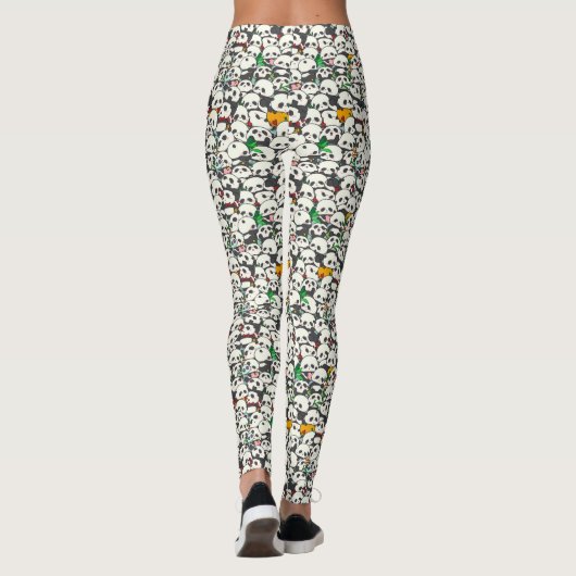 Cute Panda Pattern Leggings (Achterkant)