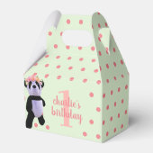 Cute Panda Polka Dot Ballotins de fête d'anniversa (Verso)