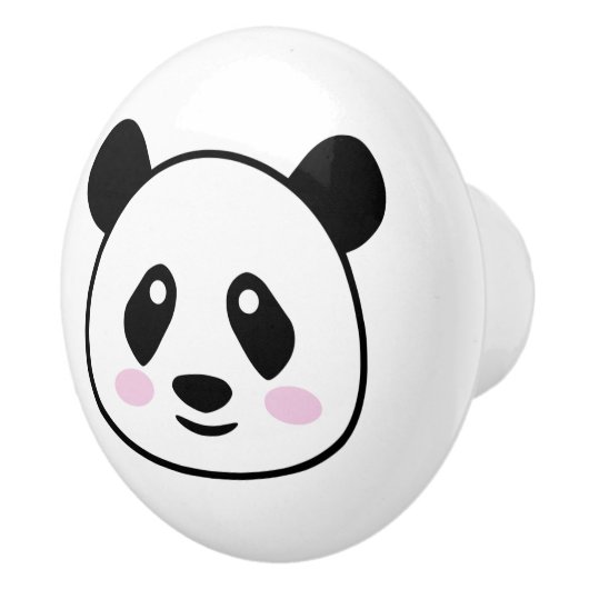 Cute panda porte en céramique et tiroir bouton (Droite)