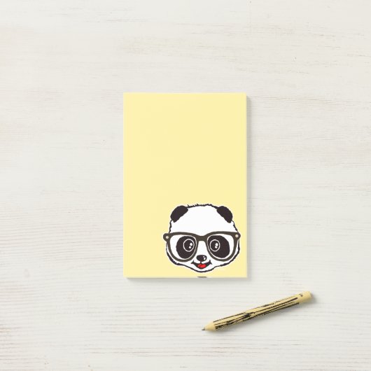 Cute Panda Post-it® Notes (Op bureau)