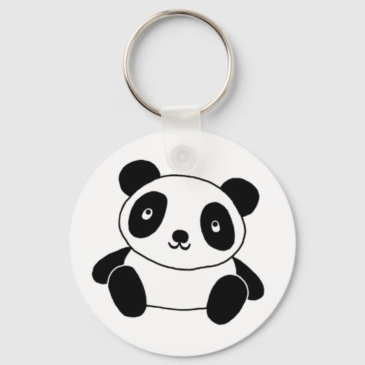 Cute Panda Sleutelhanger (Voorkant)