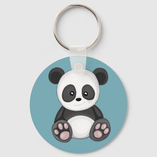 Cute Panda Sleutelhanger (Voorkant)