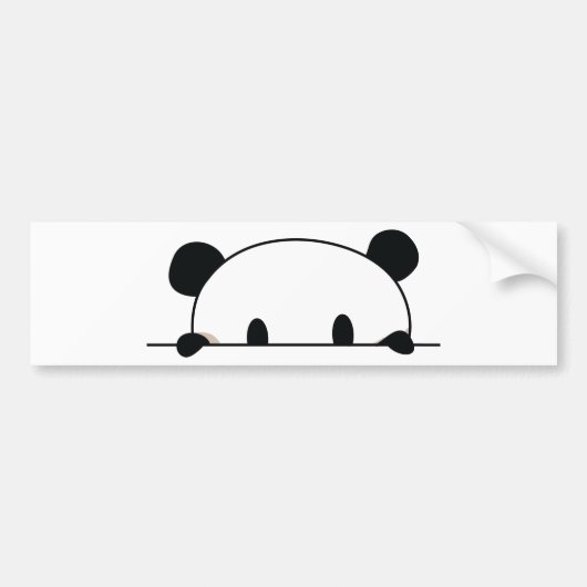 Cute panda spiy bumpersticker (Voorkant)
