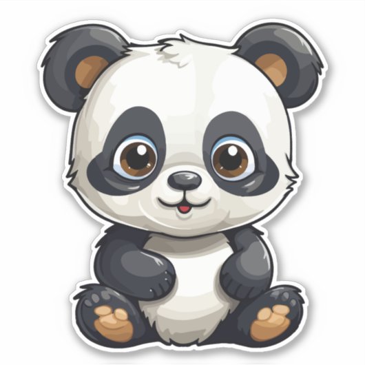 Cute panda sticker (Voorkant)