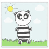 Cute Panda Sticker (Voorkant)