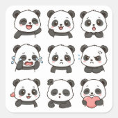Cute panda sticker pack  (Devant)