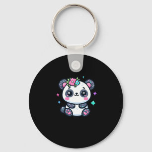Cute Panda Sticker Sleutelhanger
