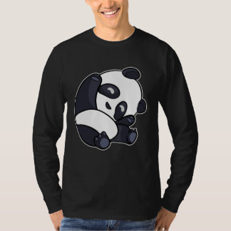 Cute Panda Stretches Sleepy Panda for Children T-shirt