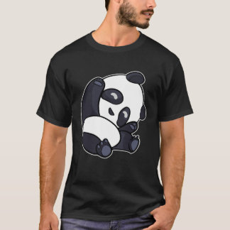Cute Panda Stretches Sleepy Panda for Children T-shirt