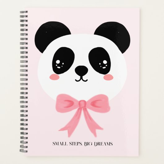 Cute Panda Strikplanner Planner (Voorkant)