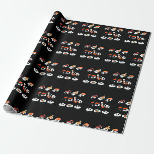 Cute Panda Sushi Knuffel Maki Liefhebber Grappig K Cadeaupapier