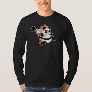 Cute Panda Sushi met garnalen die Soy Sauce Fi ste T-shirt