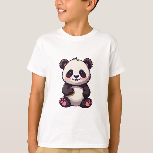 Cute Panda T-shirt (Voorkant)