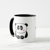 Cute panda tasse personnalisée (Devant gauche)