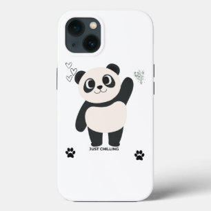 Cute Panda Telefoonhoes — Gewoon Chillen Kawaii An iPhone 13 Hoesje
