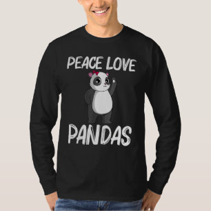 Cute Panda voor mannen Rood reuzenbos Bamboe A T-shirt