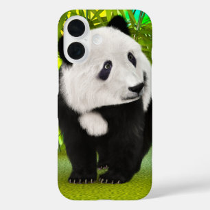Cute Pandabeer Kawaii Dierenliefhebber Perfect Cad iPhone 16 Hoesje