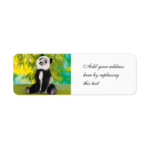 Cute Pandabeer Kawaii Dierenliefhebber Perfect Cad Etiket