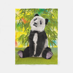 Cute Pandabeer Kawaii Dierenliefhebber Perfect Cad Fleece Deken