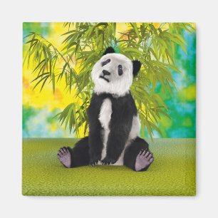 Cute Pandabeer Kawaii Dierenliefhebber Perfect Cad Magneet