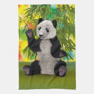 Cute Pandabeer Kawaii Dierenliefhebber Perfect Cad Theedoek