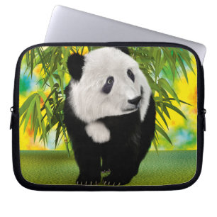 Cute Pandabeer Welp Kawaii Dierenliefhebber Cadeau Laptop Sleeve