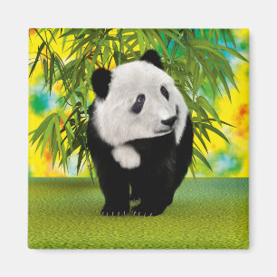 Cute Pandabeer Welp Kawaii Dierenliefhebber Cadeau Magneet