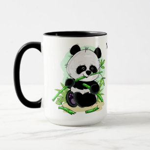 Cute Pandas aangepaste name mokken