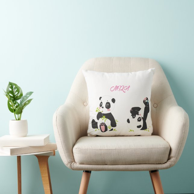 Cute pandas kussen (Stoel)