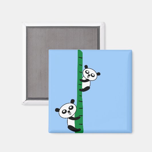 Cute Pandas Magneet (Voorkant / Achterkant)