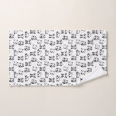Cute Pandas Motif (Serviette à main)