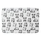 Cute Pandas Pattern  Badmat (Voorkant)