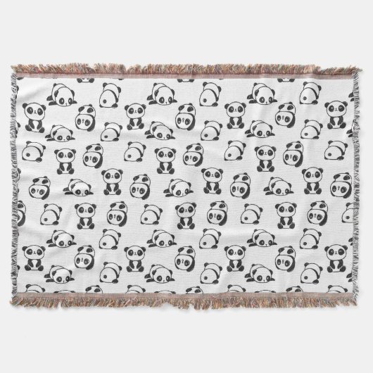 Cute Pandas Pattern Deken (Voorkant)