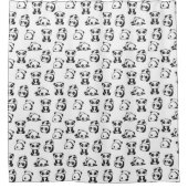 Cute Pandas Pattern Douchegordijn (Voorkant)