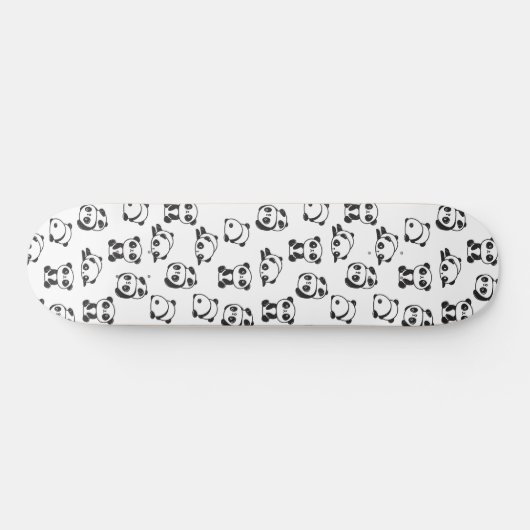 Cute Pandas Pattern Skateboard (Horizontaal)