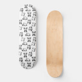 Cute Pandas Pattern Skateboard (Voorkant)