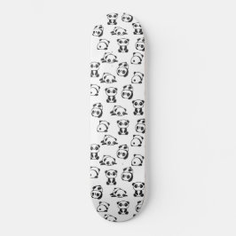 Cute Pandas Pattern Skateboard