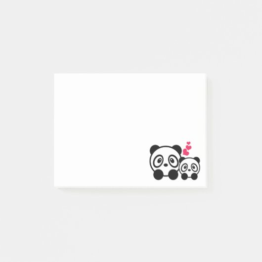 Cute pandas post-it® notes (Voorkant)