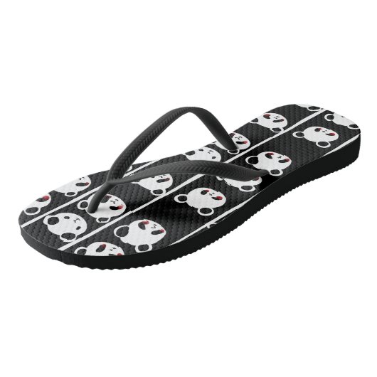 Cute pandas teenslippers (Schuin)