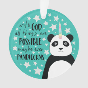 Cute Pandicorn Alles is mogelijk Ornament
