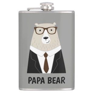 Cute Papa Beer Vaderdag Geschenk Speciale Mok Heupfles