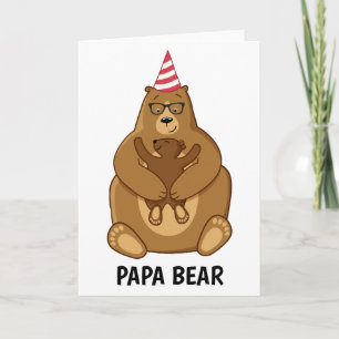 Cute Papa Beer Vaderdag Geschenk Speciale Mok Kaart