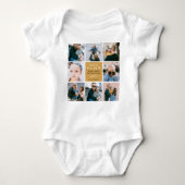 Cute 'Papa & Me' Foto Collage 1st Vaderdag Romper (Voorkant)