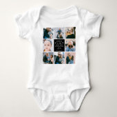 Cute 'Papa & Me' Foto Collage 1st Vaderdag Romper (Voorkant)