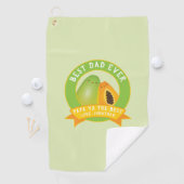 Cute Papa Ya de beste grappige fruitpun voor papa Golfhanddoek (Insitu)